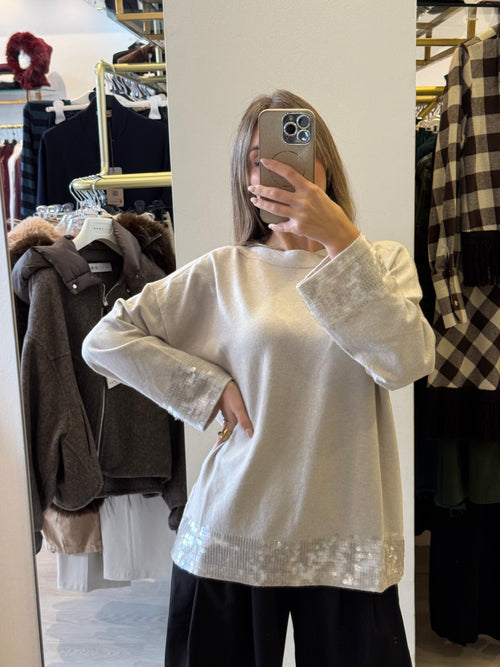 Maglia Davina Con Paillettes