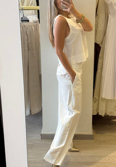 Completo Top/Pantalone in Viscosa/Lino (+colorazioni)