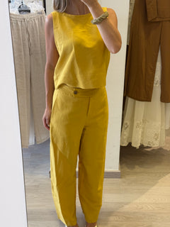 Completo Top/Pantalone in Viscosa/Lino (+colorazioni)