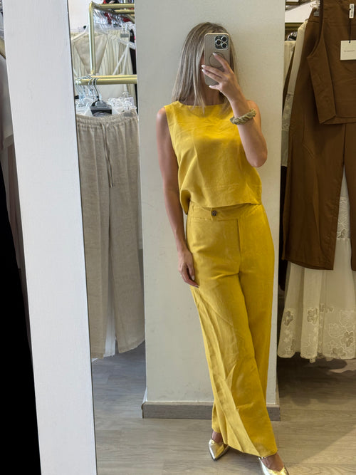 Completo Top/Pantalone in Viscosa/Lino (+colorazioni)