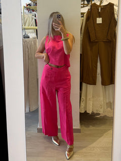 Completo Top/Pantalone in Viscosa/Lino (+colorazioni)
