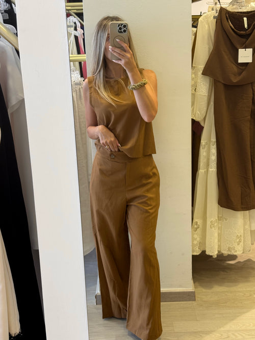Completo Top/Pantalone in Viscosa/Lino (+colorazioni)