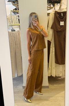 Completo Top/Pantalone in Viscosa/Lino (+colorazioni)