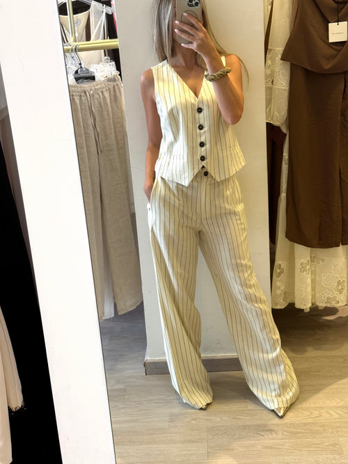 Completo Gilet/Pantalone Gessato