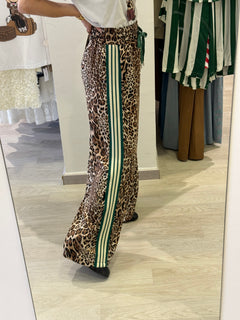 Pantalone maculato in viscosa