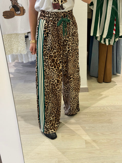 Pantalone maculato in viscosa