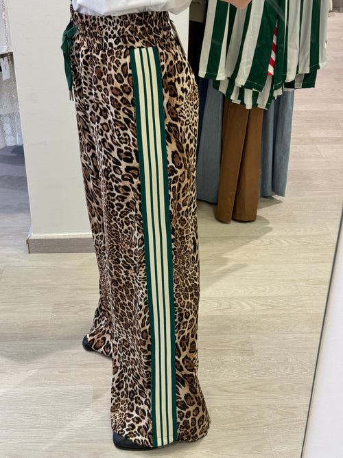 Pantalone maculato in viscosa