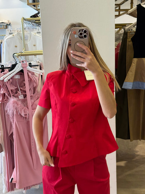 Giacca/Camicia Con Bottoni Trasversali 26B4719 Tensione In