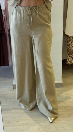 Completo In Lino Gilet + Panta