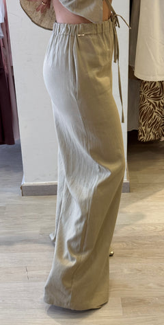 Completo In Lino Gilet + Panta