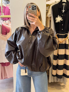 Bomber In Ecopelle Intrecciato Motel
