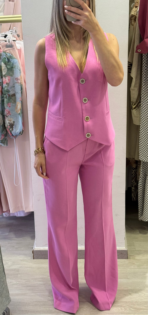 Completo Coordinato Gilet+Panta In Viscosa