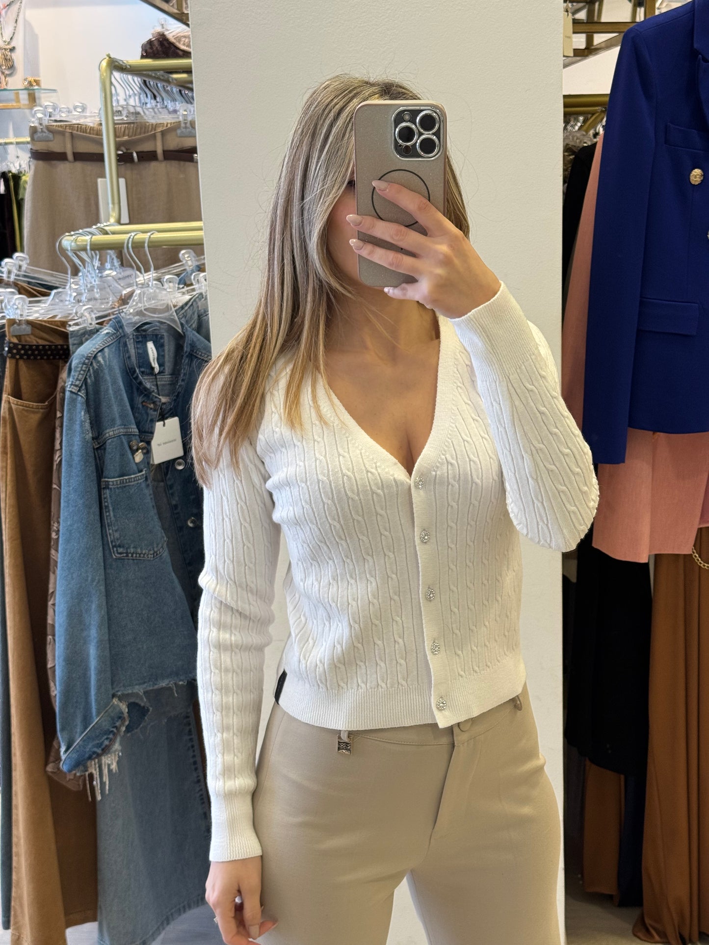 Giacca Bottoni Gioiello