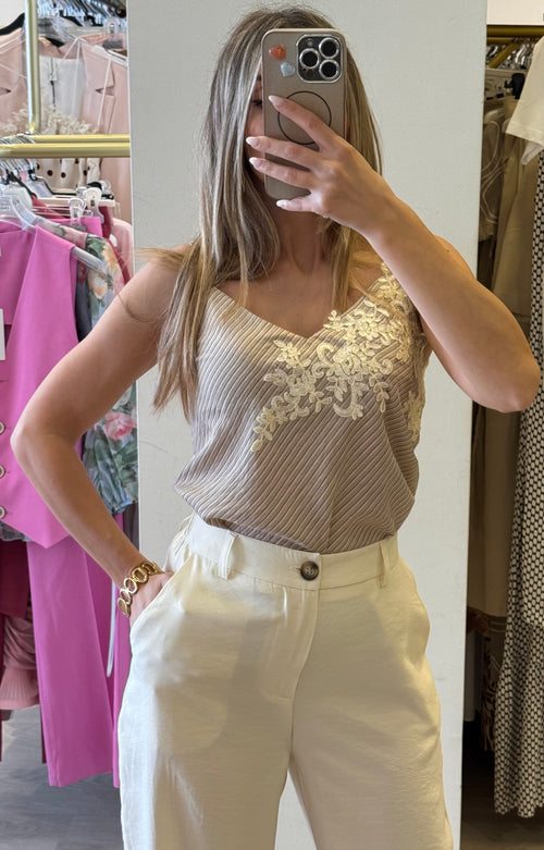 Top A Righe In Pizzo