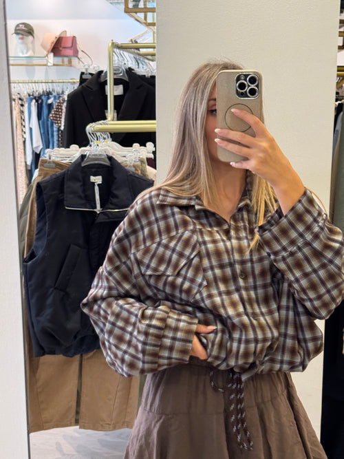 Camicia Bomber Quadri Tensione IN