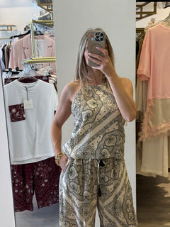 Top Schiena Scoperta Fantasia Bandana
