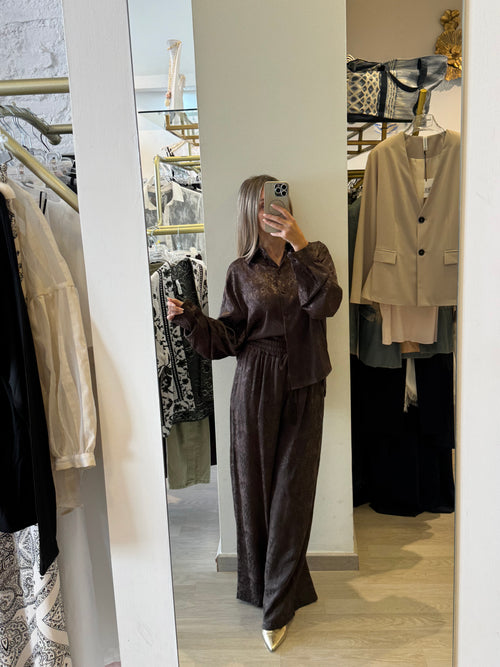 Pantalone Saten Damascato MOTEL
