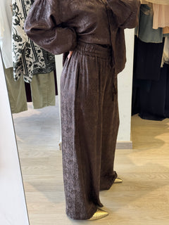 Pantalone Saten Damascato MOTEL