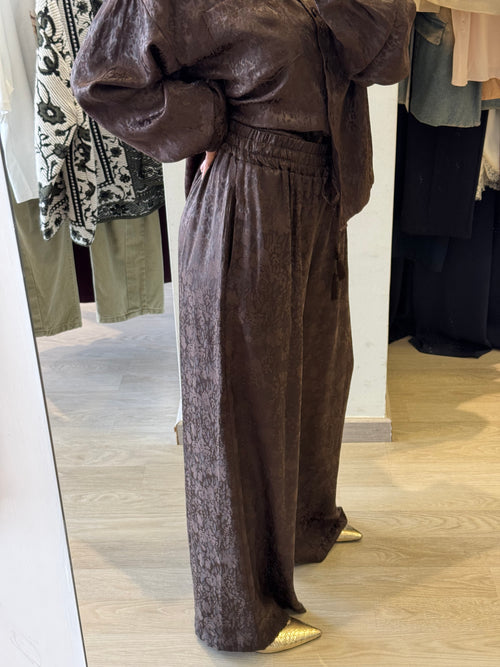 Pantalone Saten Damascato MOTEL