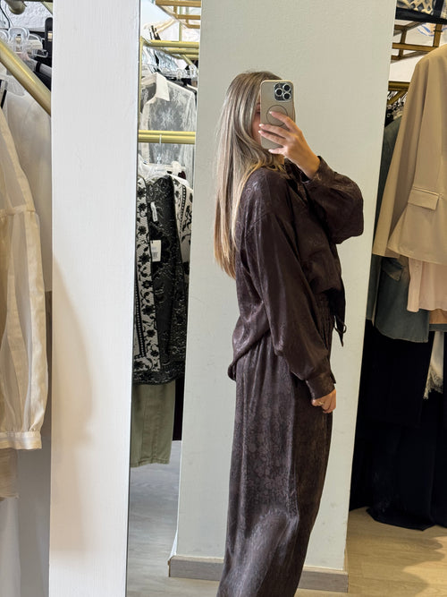 Camicia Saten Damascato MOTEL