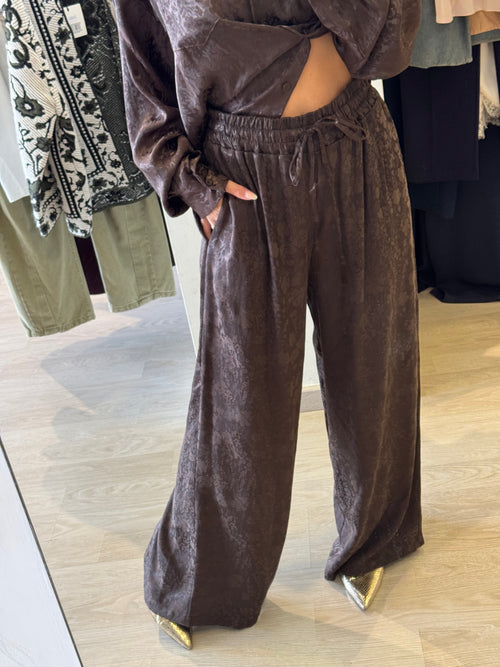 Pantalone Saten Damascato MOTEL