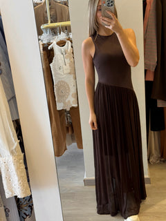 Abito Con Gonnellone In Chiffon