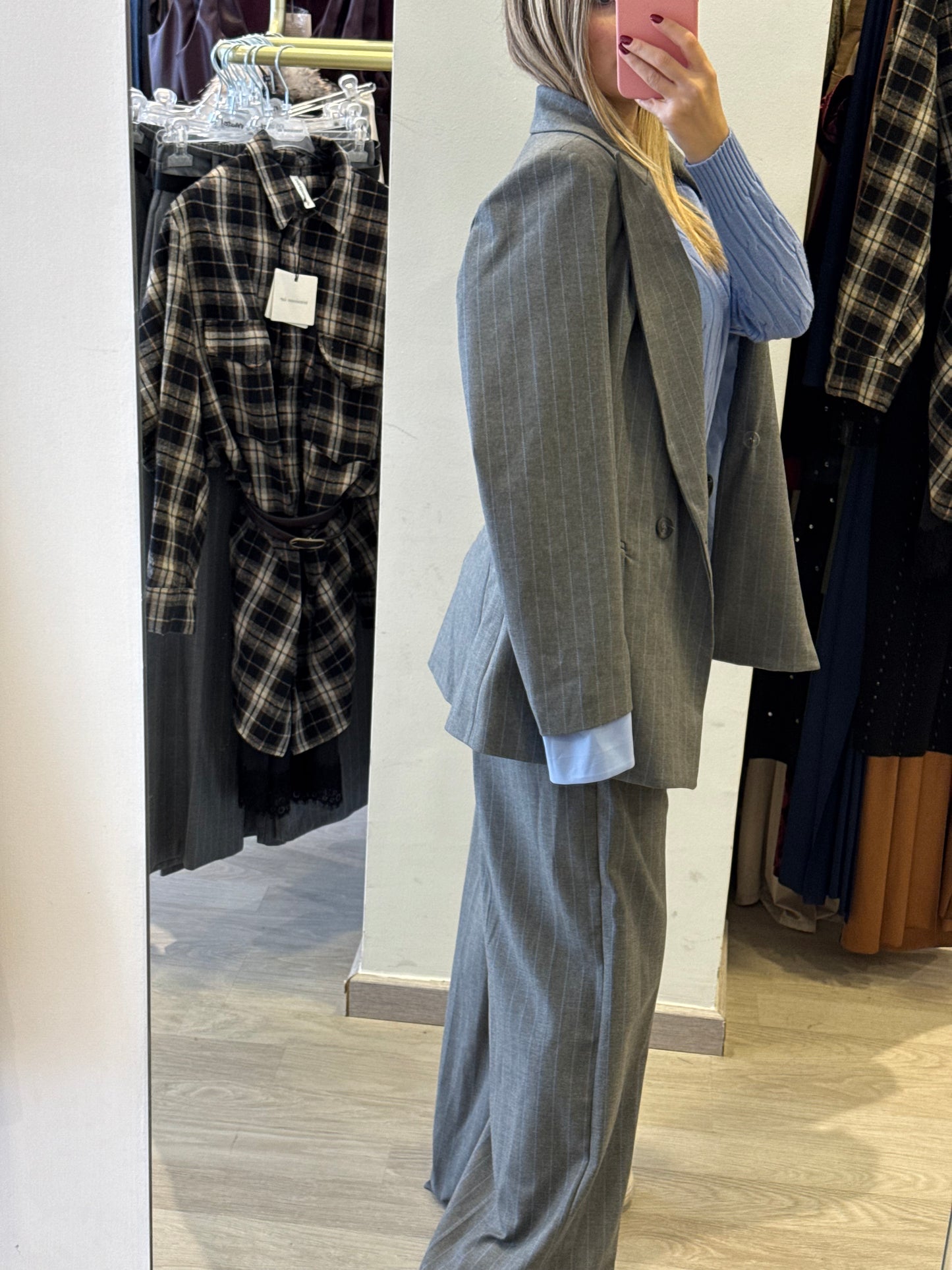 Pantalone Grigio/azzurro