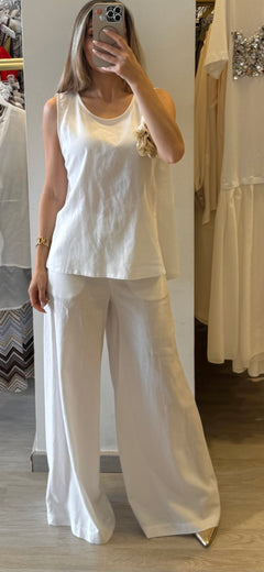 Pantalone Palazzo In Lino