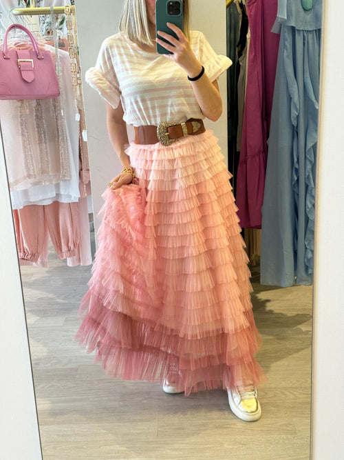 Gonna tulle degradè