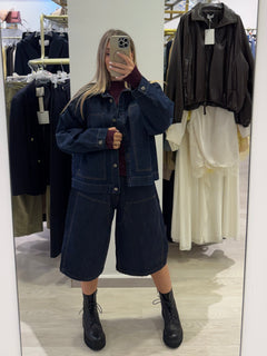Giubbino Jeans con Impunture