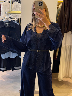 Giacca Denim in Ciniglia