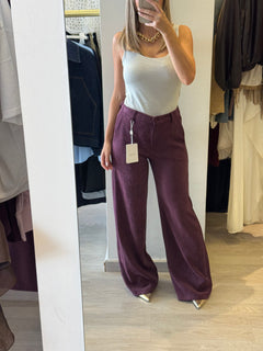 Pantalone in Velluto Spinato