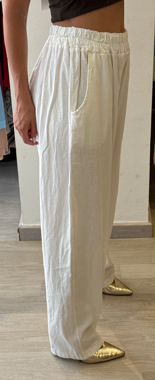 Pantalone In Puro Lino