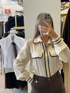 Camicia Con Profili A Contrasto