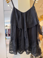 Top Tulle e Pizzo con Balza
