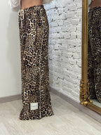 Pantalone palazzo maculato