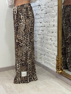 Pantalone palazzo maculato