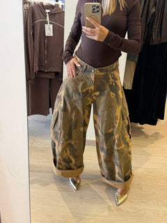 Pantalone Cargo Camouflage Tensione In