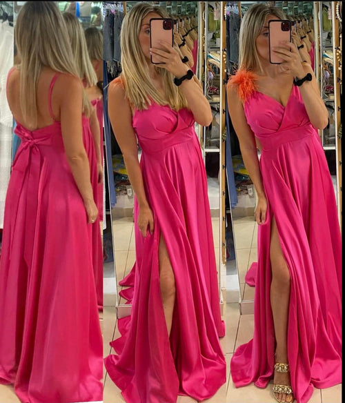 Abito elegante con spacco