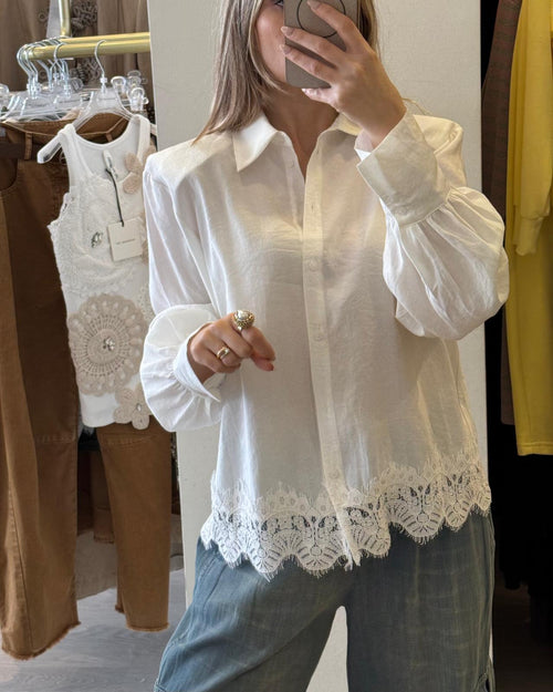 Camicia Con Pizzo