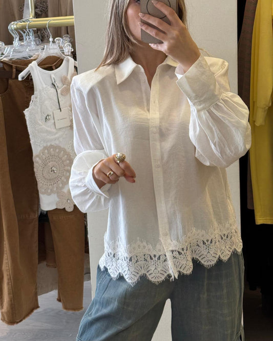 Camicia Con Pizzo