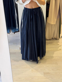 Gonna Con Bande In Chiffon