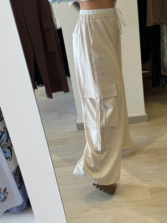 Pantalone Cargo Con Coulisse