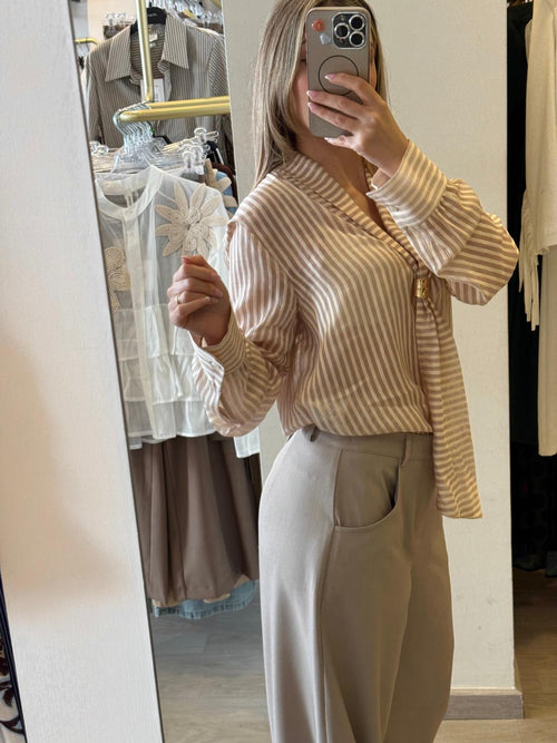 Camicia In Cotone A Righe