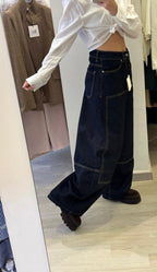Denim Barrel Western Con Impunture