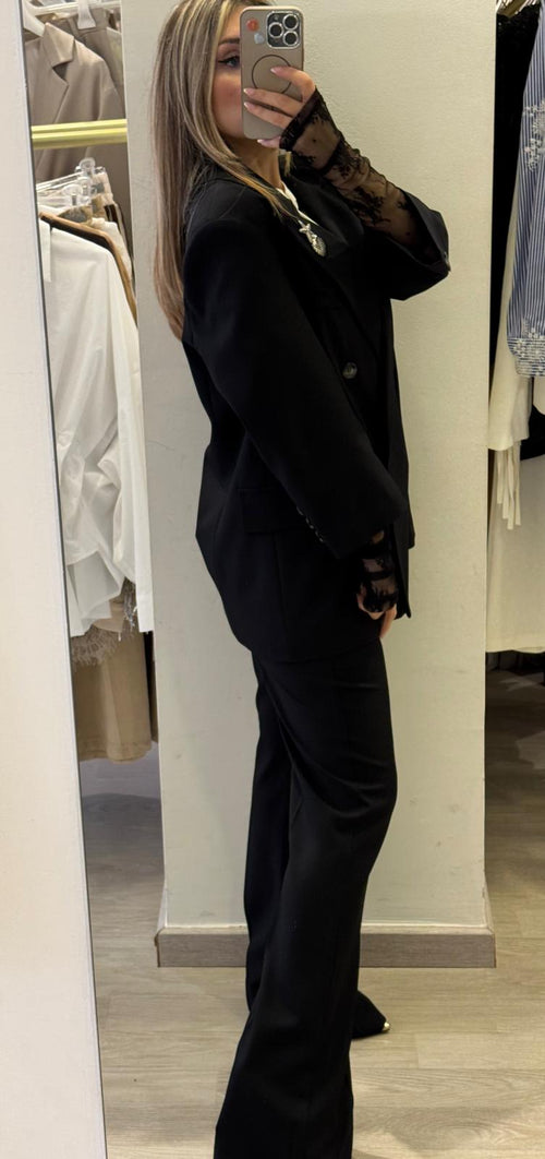 Pantalone Fit Leggermente A Zampa