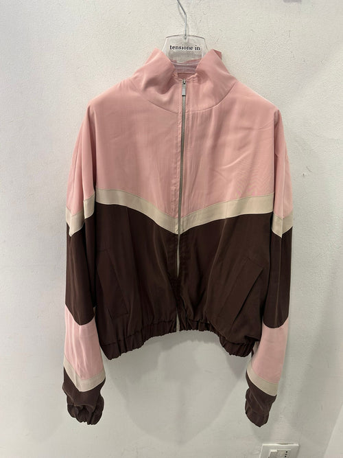 Bomber Tricolor In Cupro