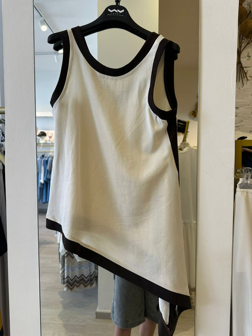Top In Cotone Asimmetrico