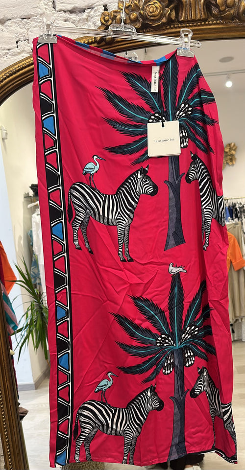 Gonna Pareo Lunga Fantasia Zebra
