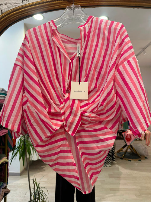 Camicia A Righe Rosa